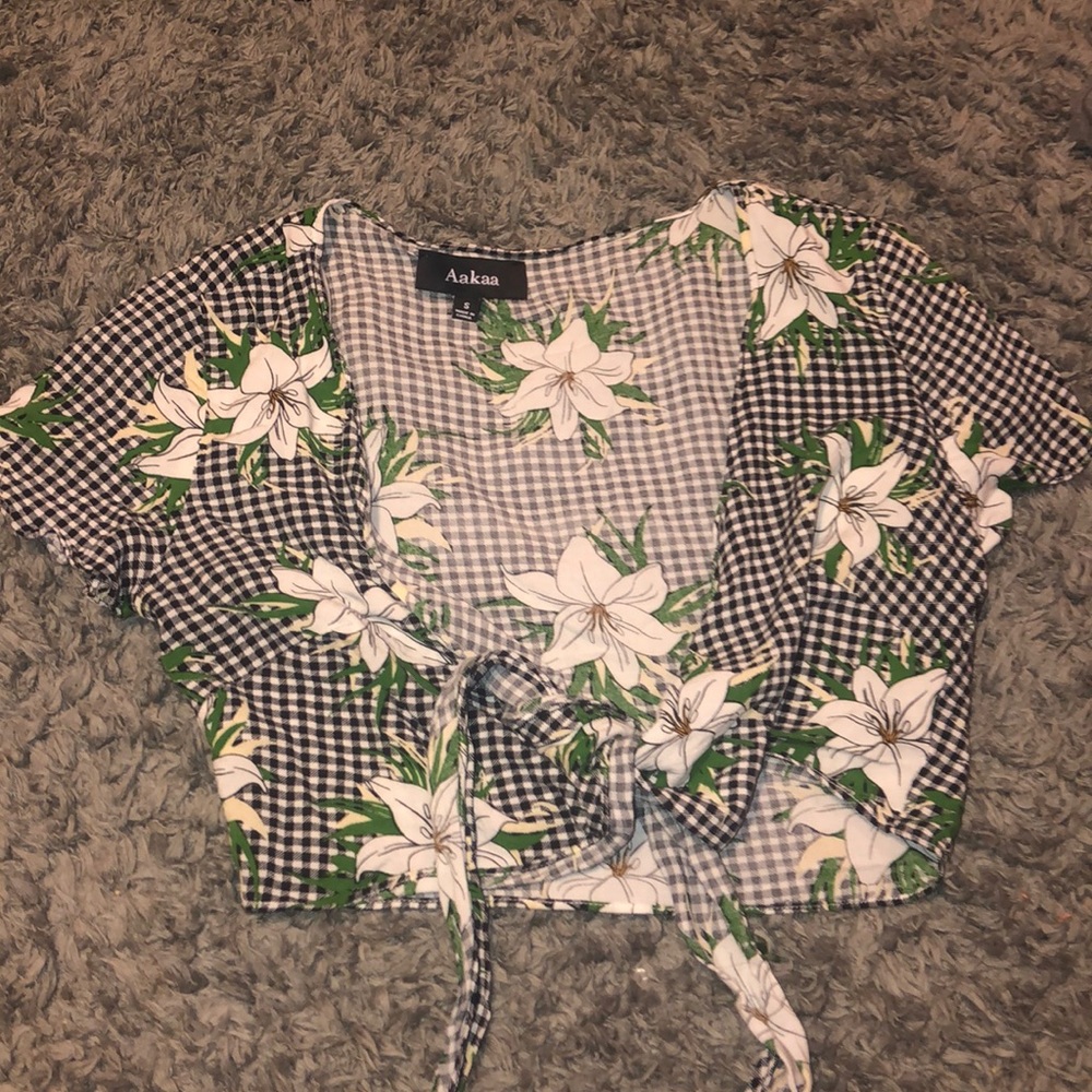 Front Tie Crop Top